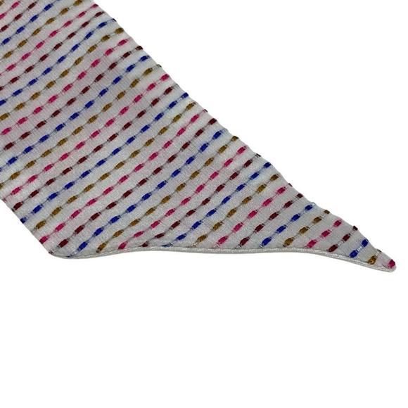 HERMES Twilly Chevaloscope Neon Scarf White Ladies - Picture 4 of 10